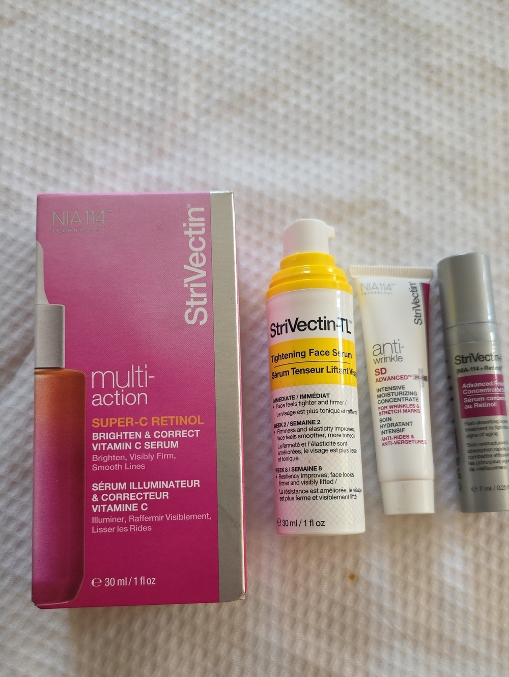 New STRIVECTIN multi Action Super C Retinol Serum Full Suze & samples